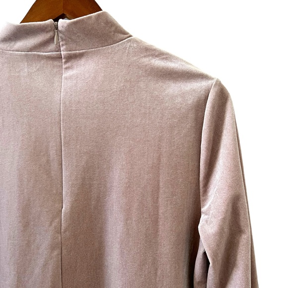 Land's End Mock Turtleneck Long Sleeve Velour/Velvet Shirt Size M - Picture 10 of 15